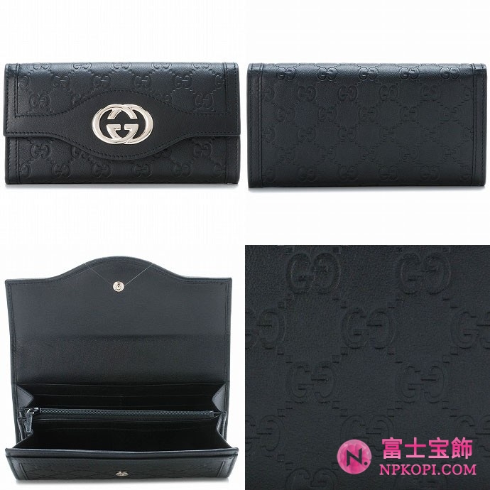 GUCCI/グッチ 2012年春夏新作SUKEY2つ折り長財布 282434 AA61G 1000 